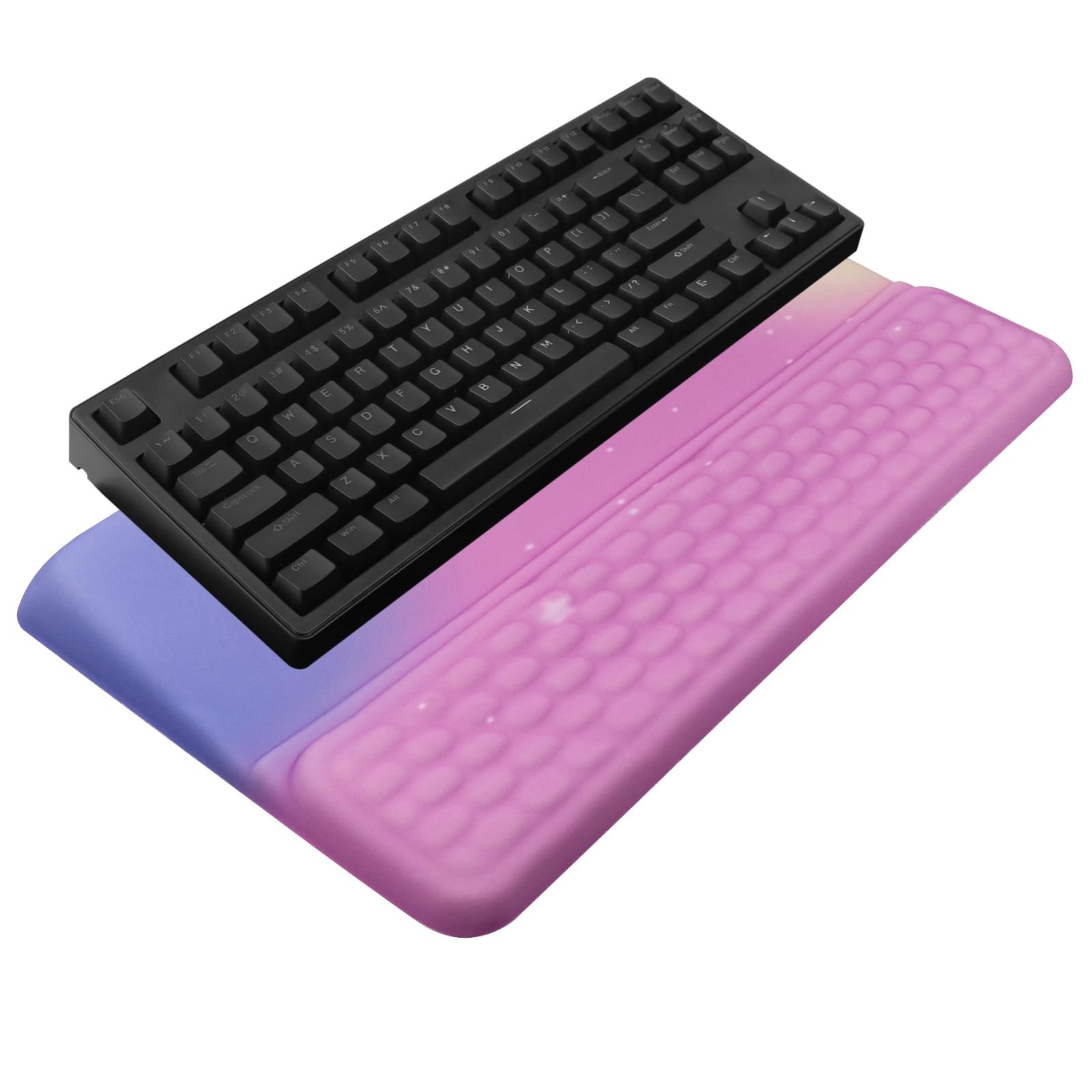 Computer Keyboard Stand with Wrist Rest, Ergonomic Tilted Keyboard Holder -