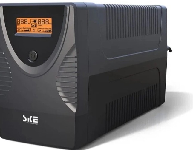 SKE SK1250 UPS 1250VA 720W Battery Backup AVR LCD 8 Outlets for PC Router NAS