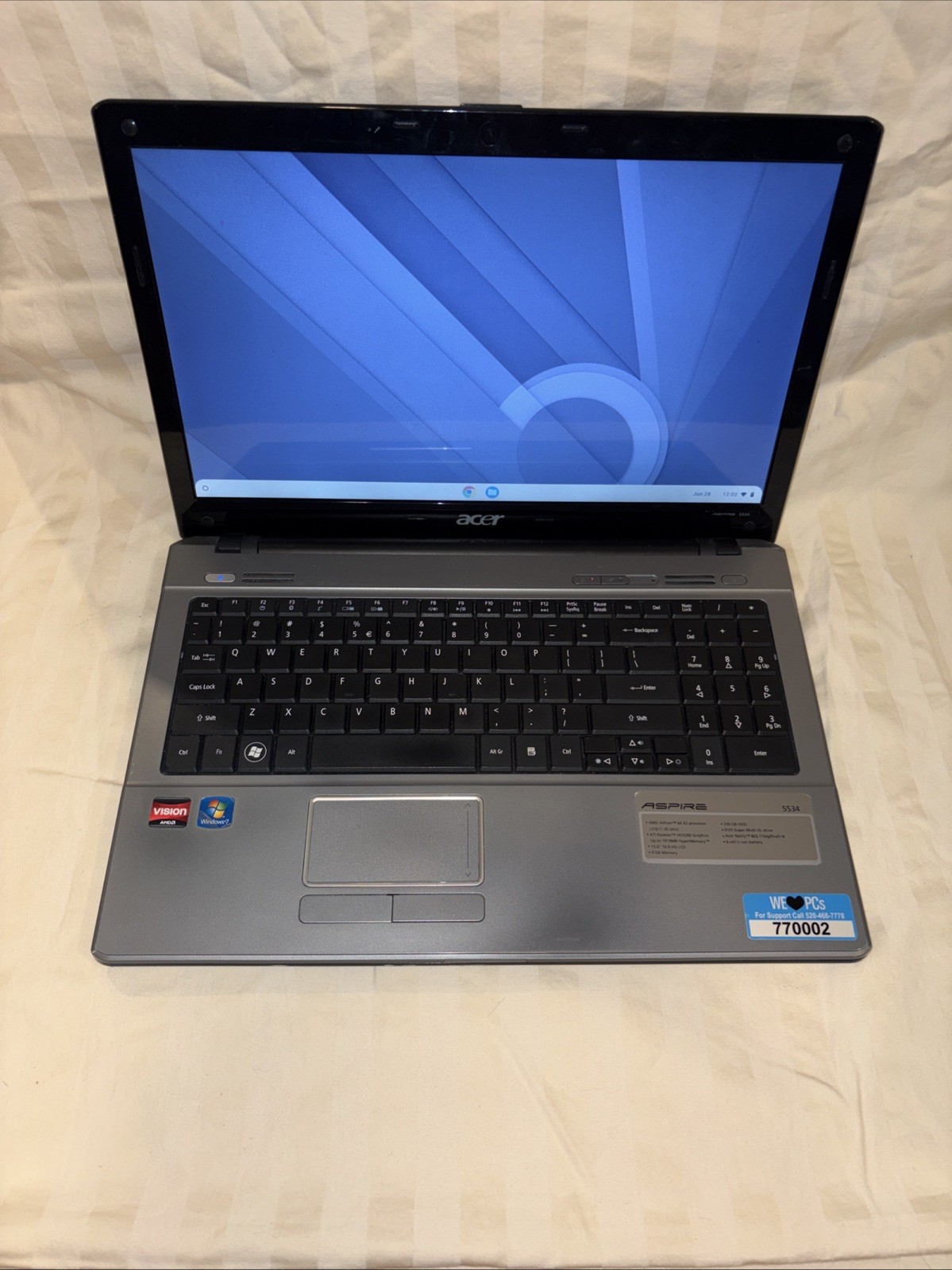 Acer Laptop Aspire 5534-1096 15.6" Notebook - AMD Athlon 64 X2 1.20 Ghz, 4 GB,