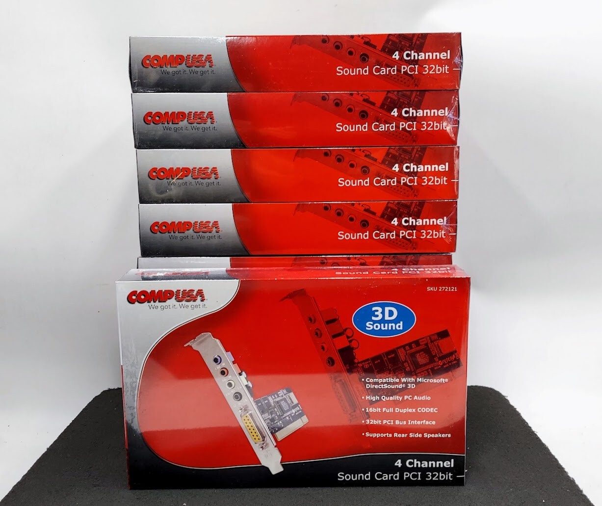 LOT OF 9 COMP USA 5.1 Channel Surround PCI 32 bit 3D Sound Car