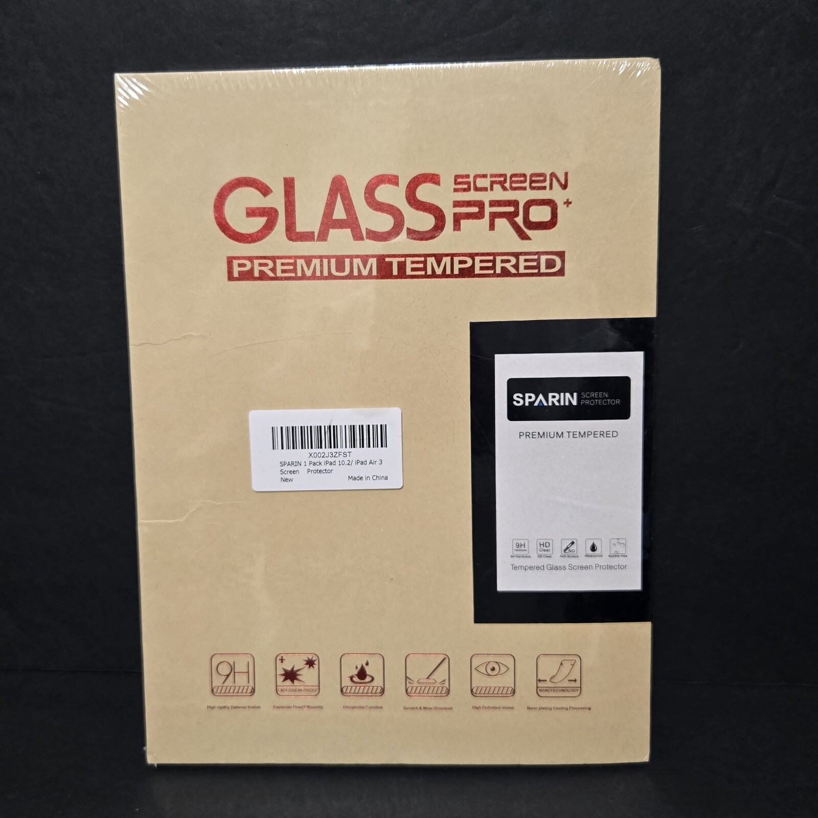 Glass Screen Pro Sparin 1 Pack iPad 10.2 Air 3 Screen Protector
