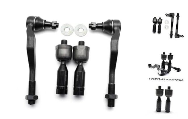 4PCS Front Inner & Outer Tie Rod End Kit Compatible with Toyota Tacoma 4WD