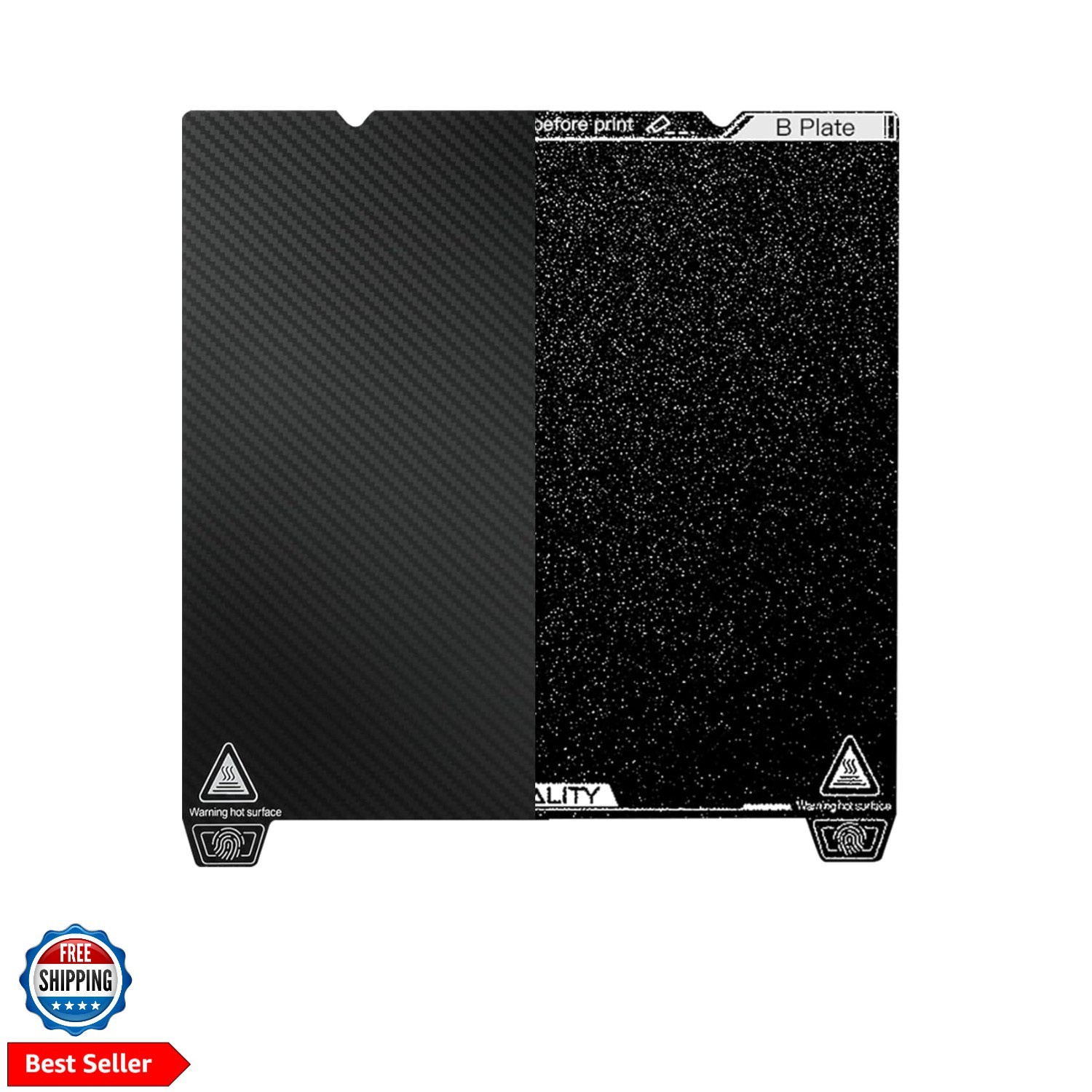 Official Creality K1 Max Glossy PET and Matte PEI Double Side Build Plate Kit...
