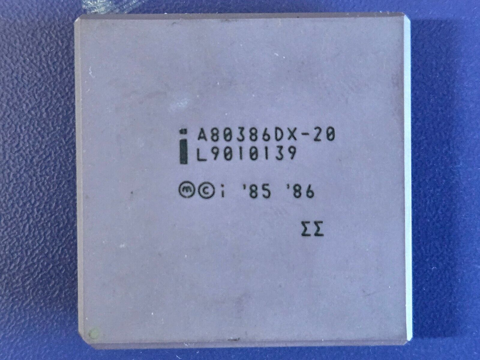 386DX-20 CPU, Intel A80386DX-20 (Early, ΣΣ Double Sigma) Vintage/Retro
