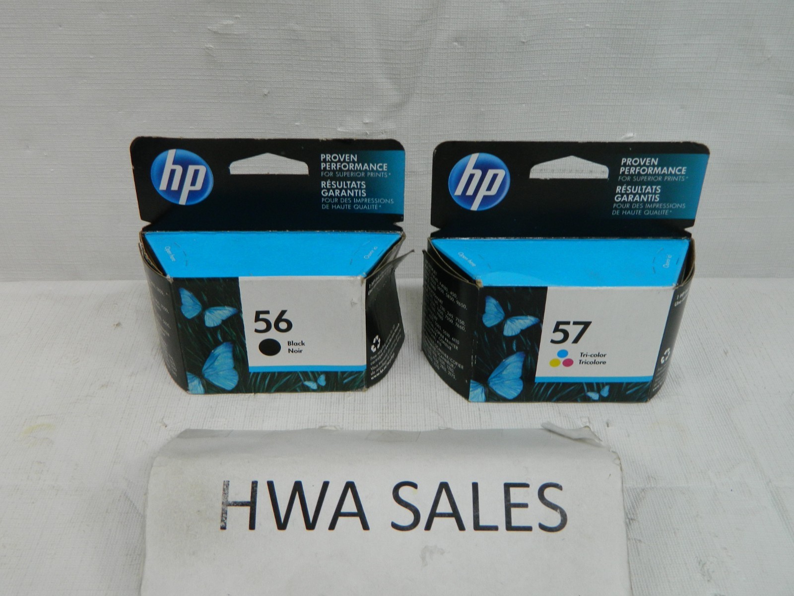 2 Gen HP 56 57 C6656AN C6657AN Black Tri-Color Ink Cartridges 2018-2020 SEALED