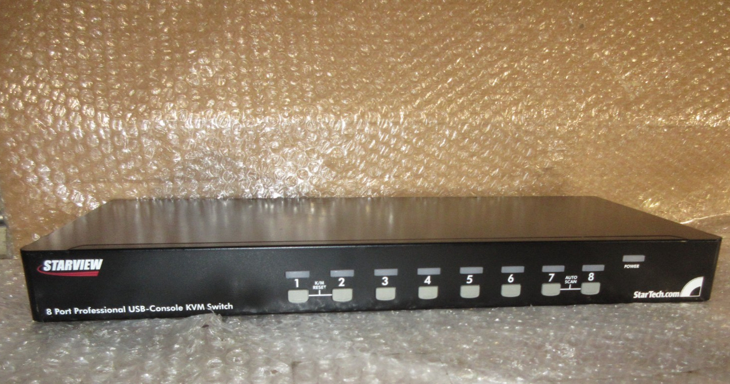StarTech SV831DUSBU - 8 Port 1U USB KVM Switch Kit with Cables for 8 Devices