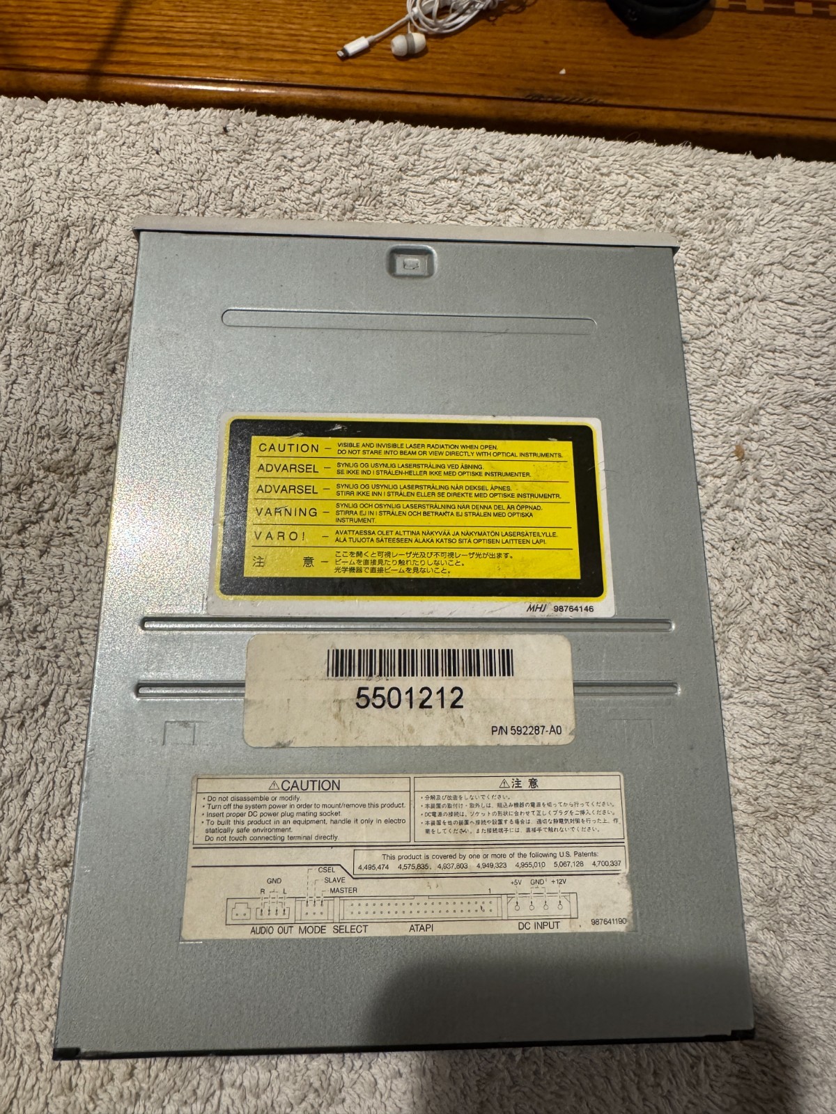 Toshiba SD-M1212 DVD-ROM / CD Reader Internal IDE Desktop DRIVE - USED