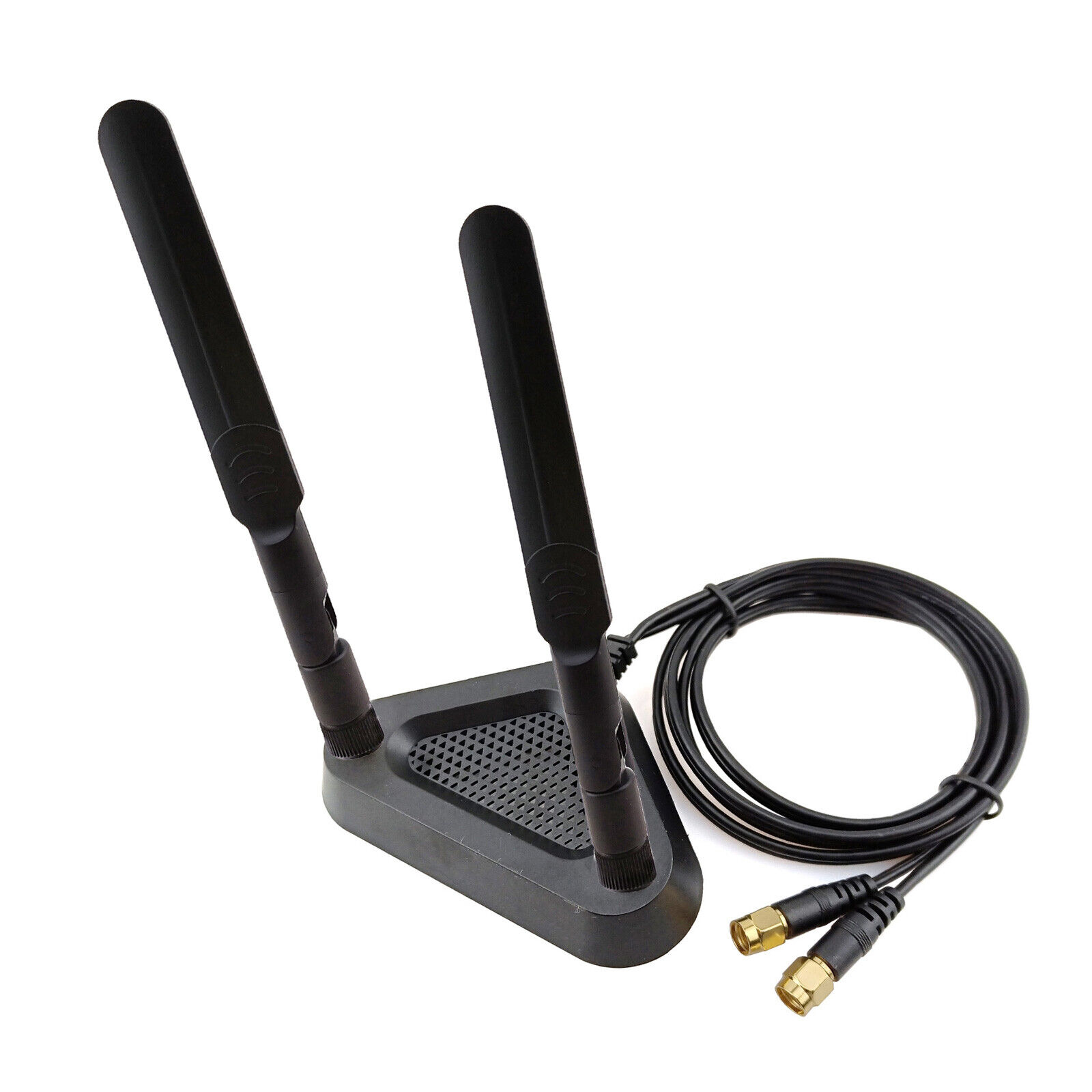 Dual 8dBi PC Network Antenna Magnetic Stand RP-SMA Wireless AC 2.4GHz 5.8GHz