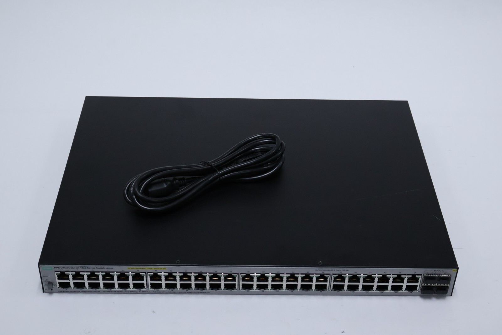 HP J9984A OfficeConnect 1820 48-Port Gigabit Ethernet PoE Switch w/ Power Cable