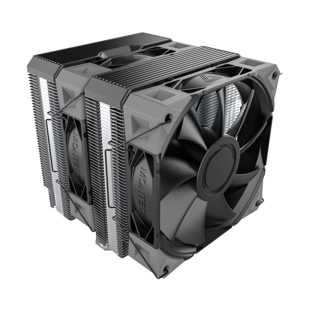 MONTECH NX600B Dual-Tower CPU Air Cooler 6 Heatpipe Black 2000 RPM PWM