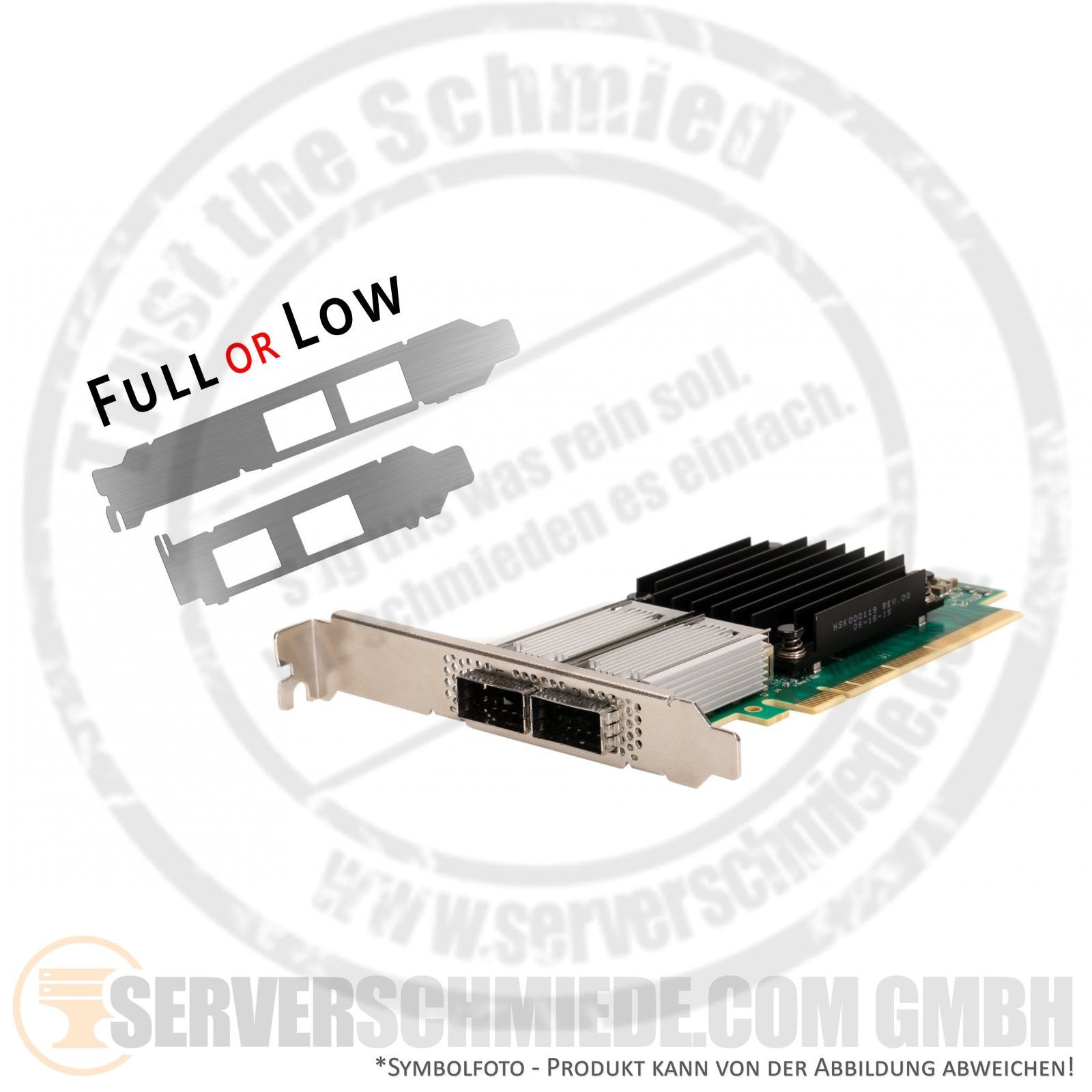 Lenovo Mellanox MCX456A 2x 100GbE QSFP28 Network IB PCIe x16 Controller 00MM963