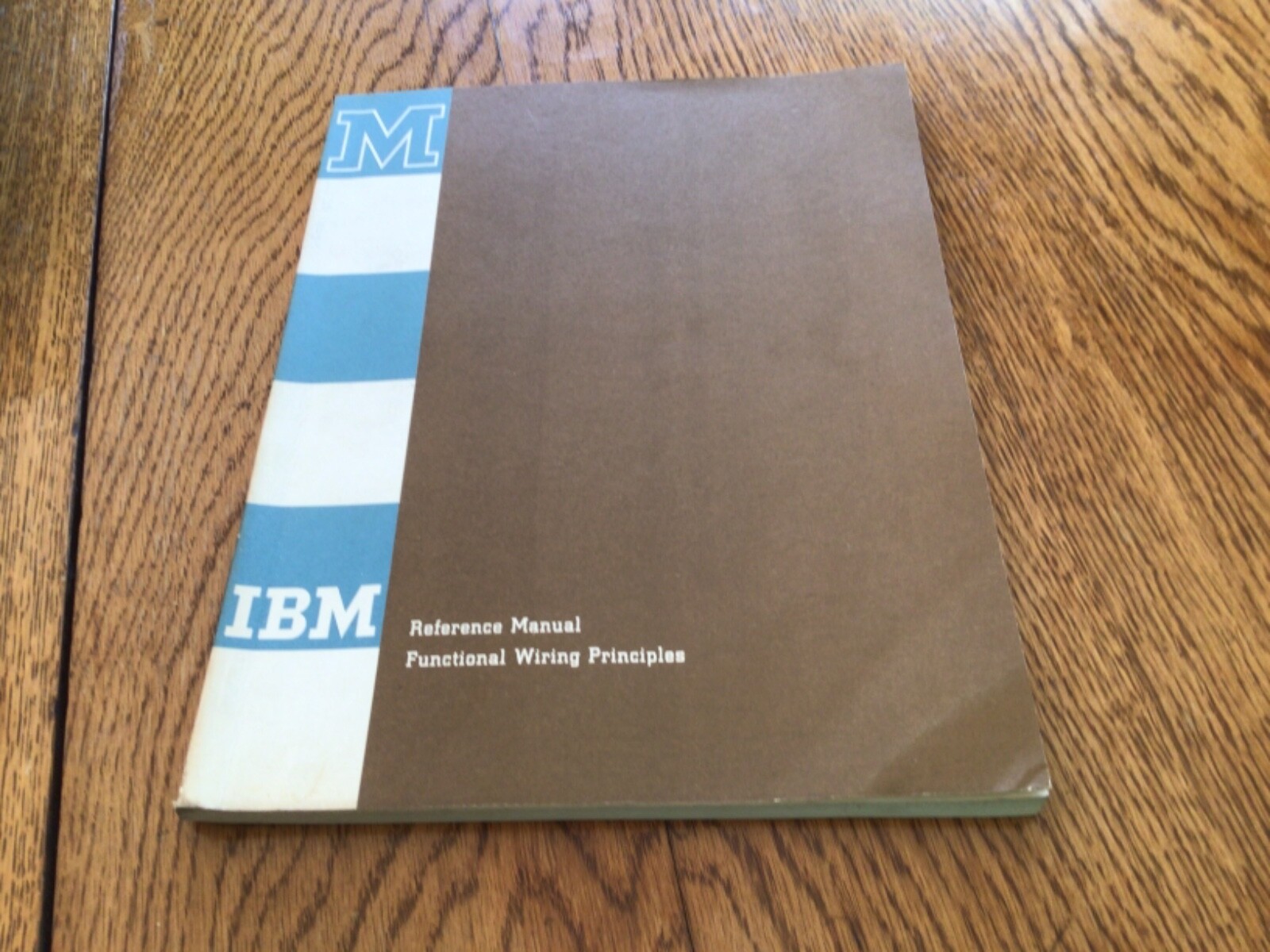 Vintage IBM Reference Manual, Functional Wiring Principles, April 1960,146 pages