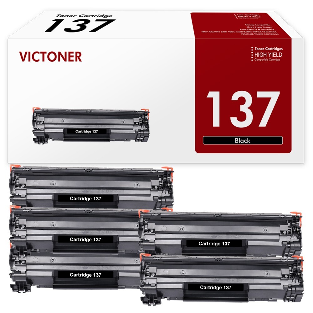 5x CRG 137 Toner Cartridge For Canon 137 Toner MF212w MF216n MF244dw MF232w D570