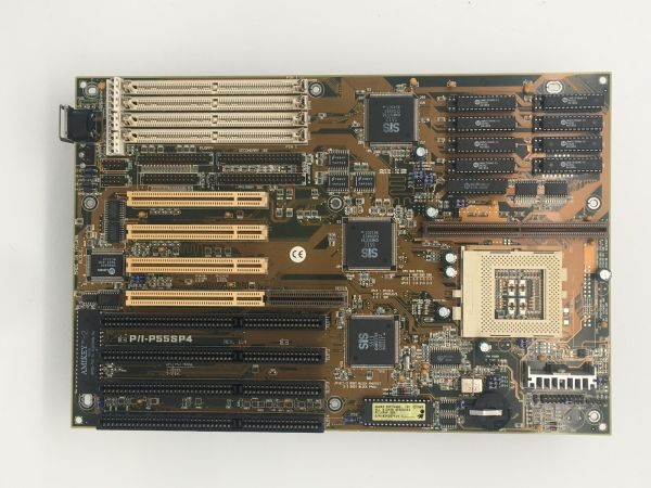 Asus p/i-p55sp4 at mb, skt 7, 4x isa, 4x pci, sis chipset,
