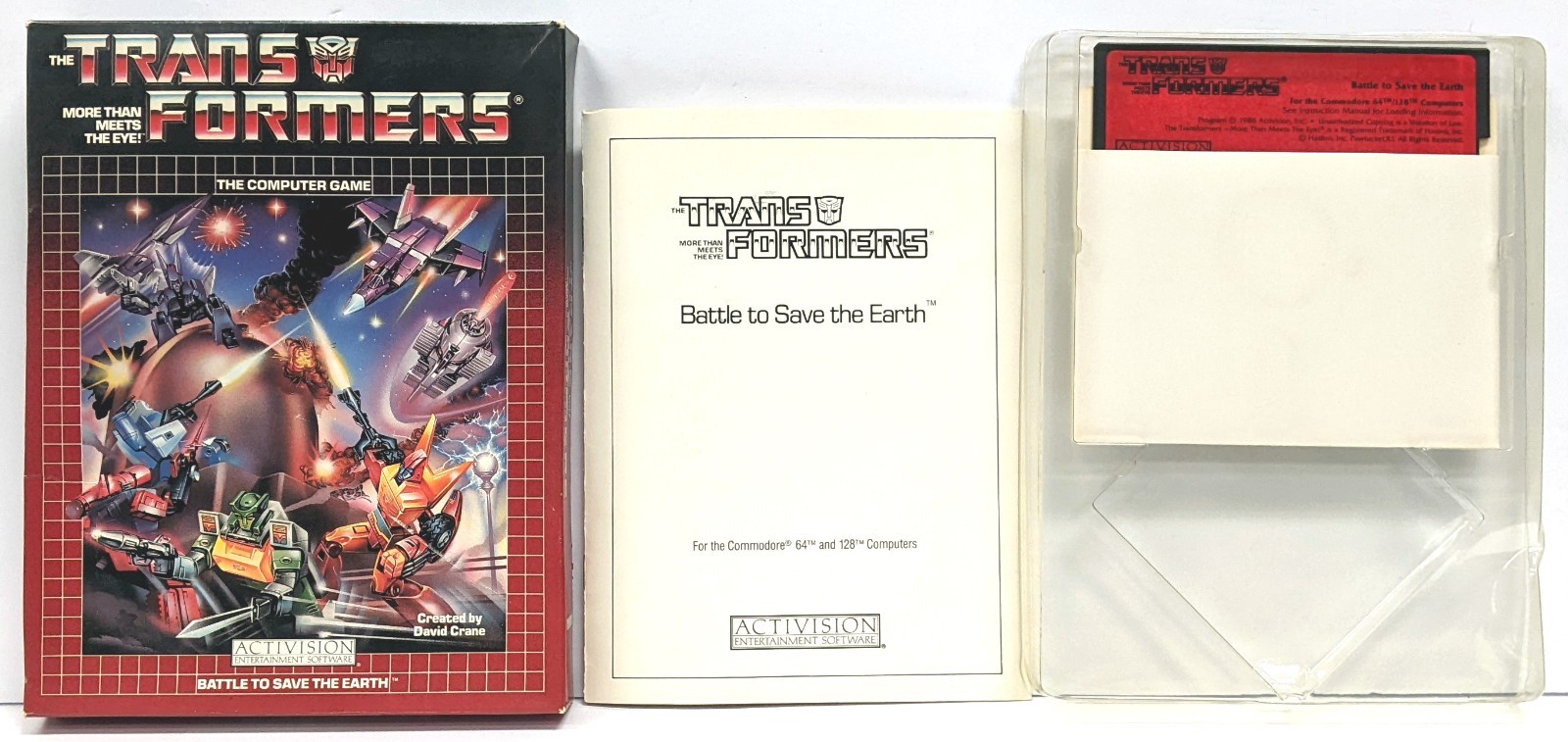 Transformers : Battle to Save Earth (1986) Commodore 64/128 C64 **Complete**