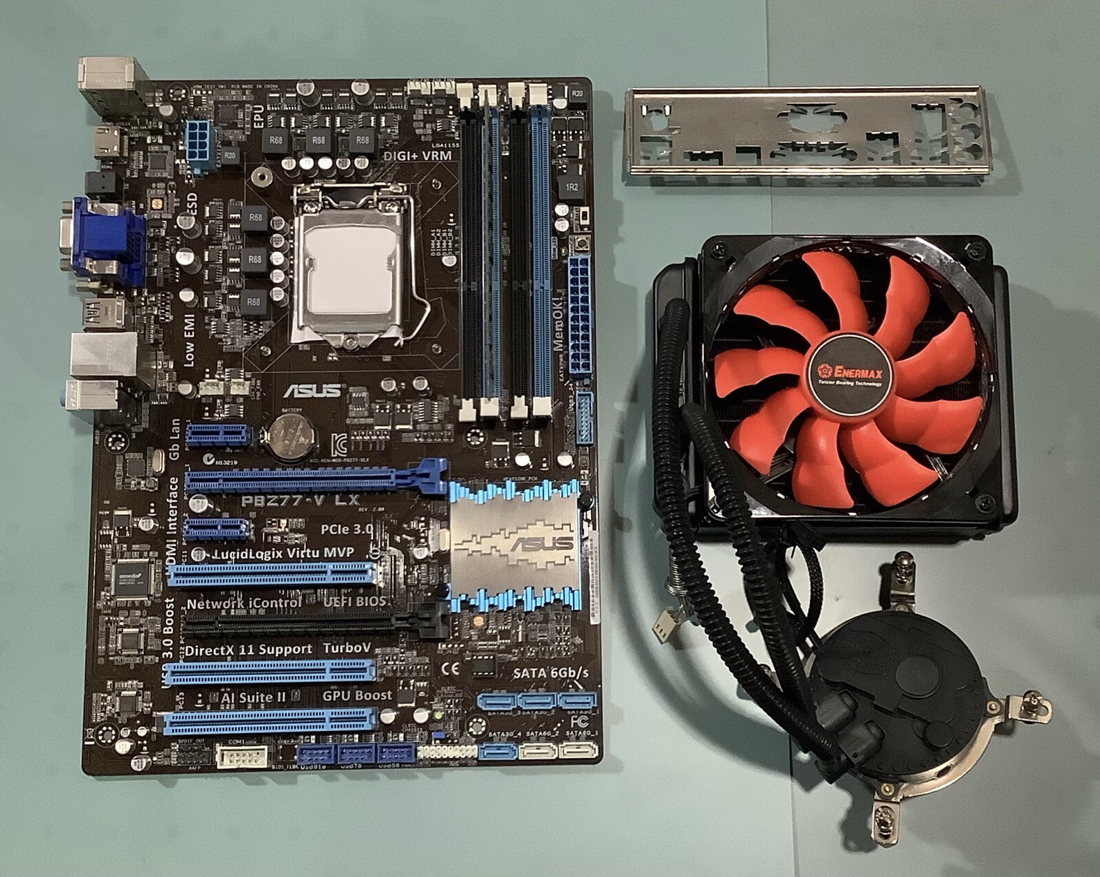ASUS PBZ77-V LX Motherboard with Shield & Cooling Fan 