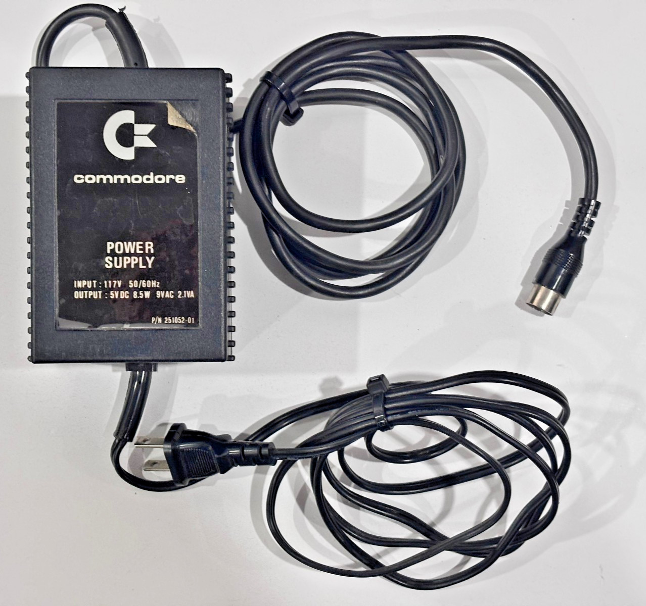 Vintage OEM Commodore 64 AC Power Supply Transformer Adaptor 4 Pin