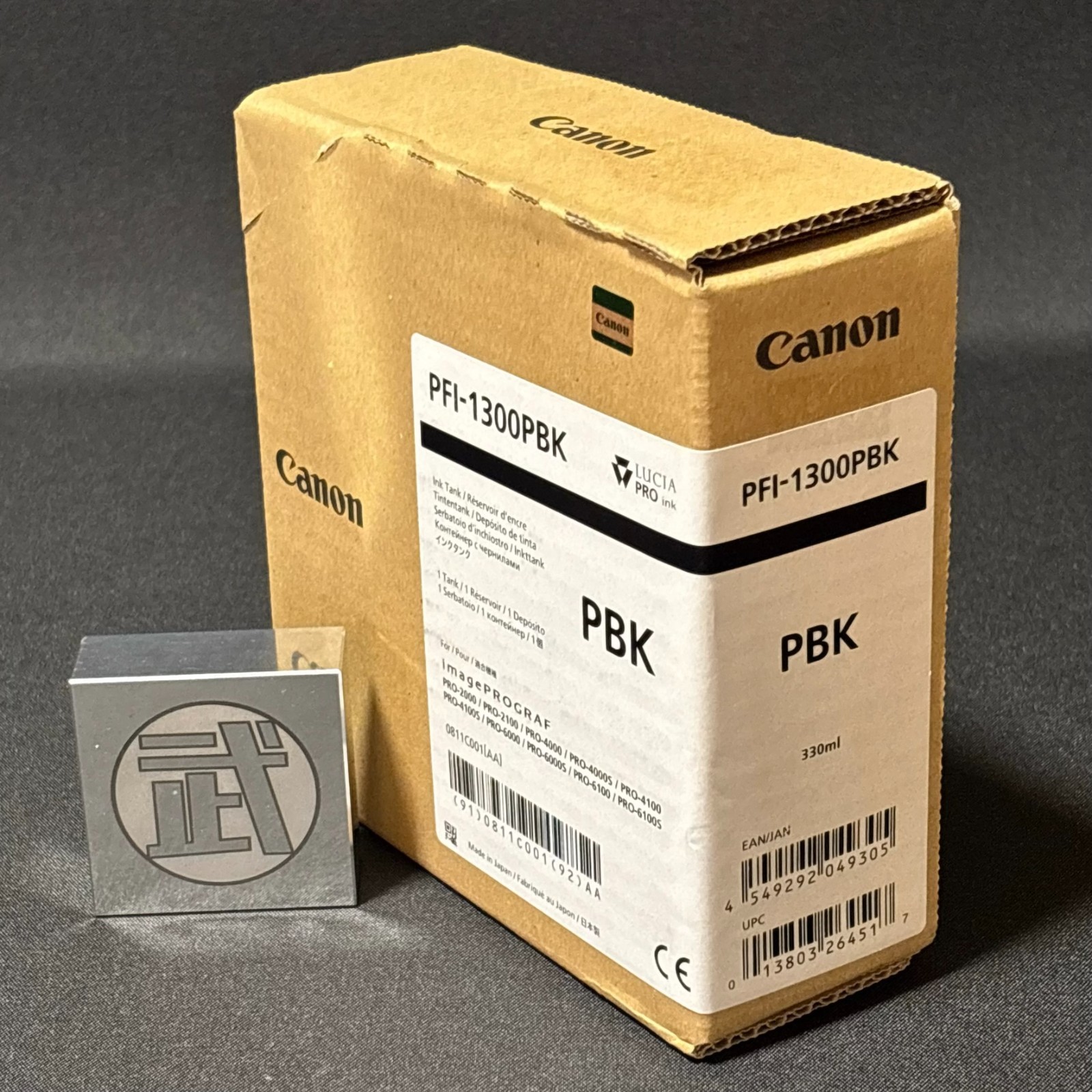 Canon PFI-1300 PBK Photo Black 330ml Genuine Ink Tank PRO Series New Expired