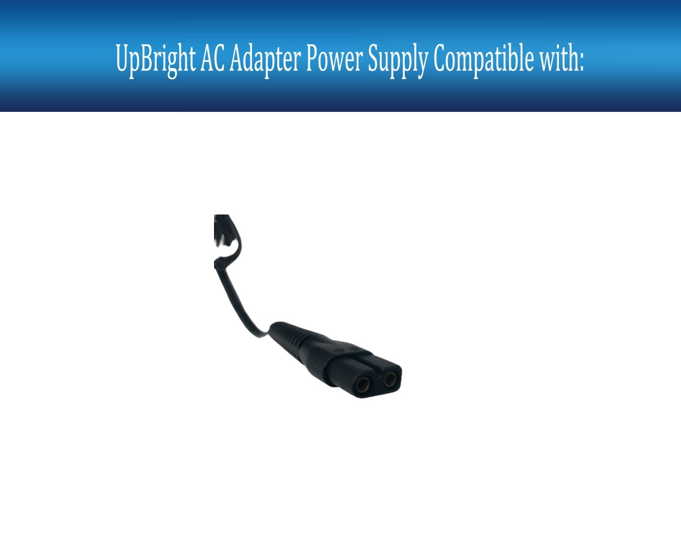 2-Prong or Barrel AC Adapter For Wahl 9639-2201 Cordless Haircut & Beard Clipper