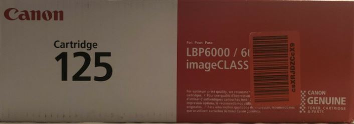 New Genuine Canon LBP6000 LBP 6030 black Toner Canon type 125 34848001