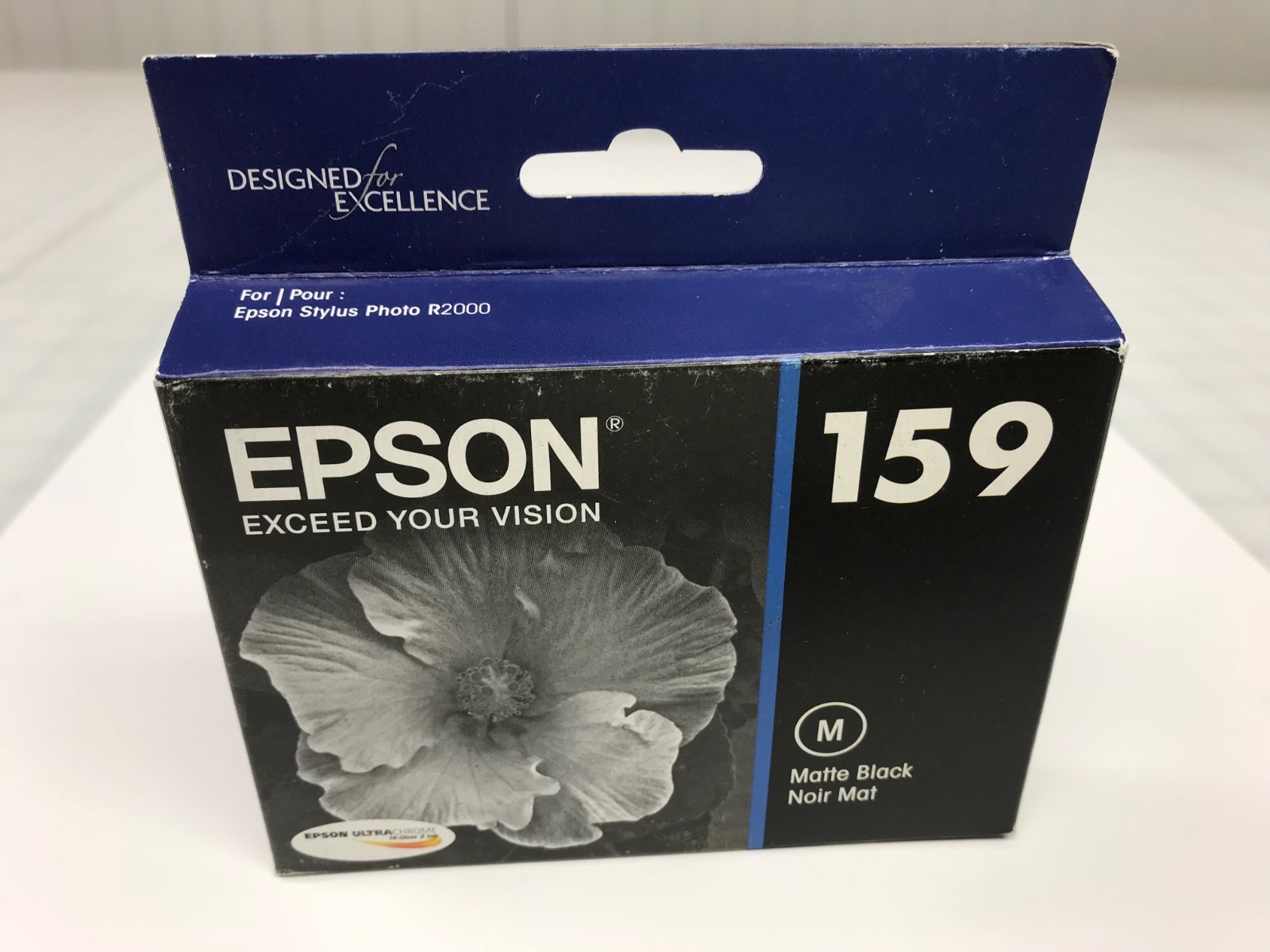 Genuine Epson T159820 159 Matte Black Ink Cartridge for R2000 Printer Exp 2019