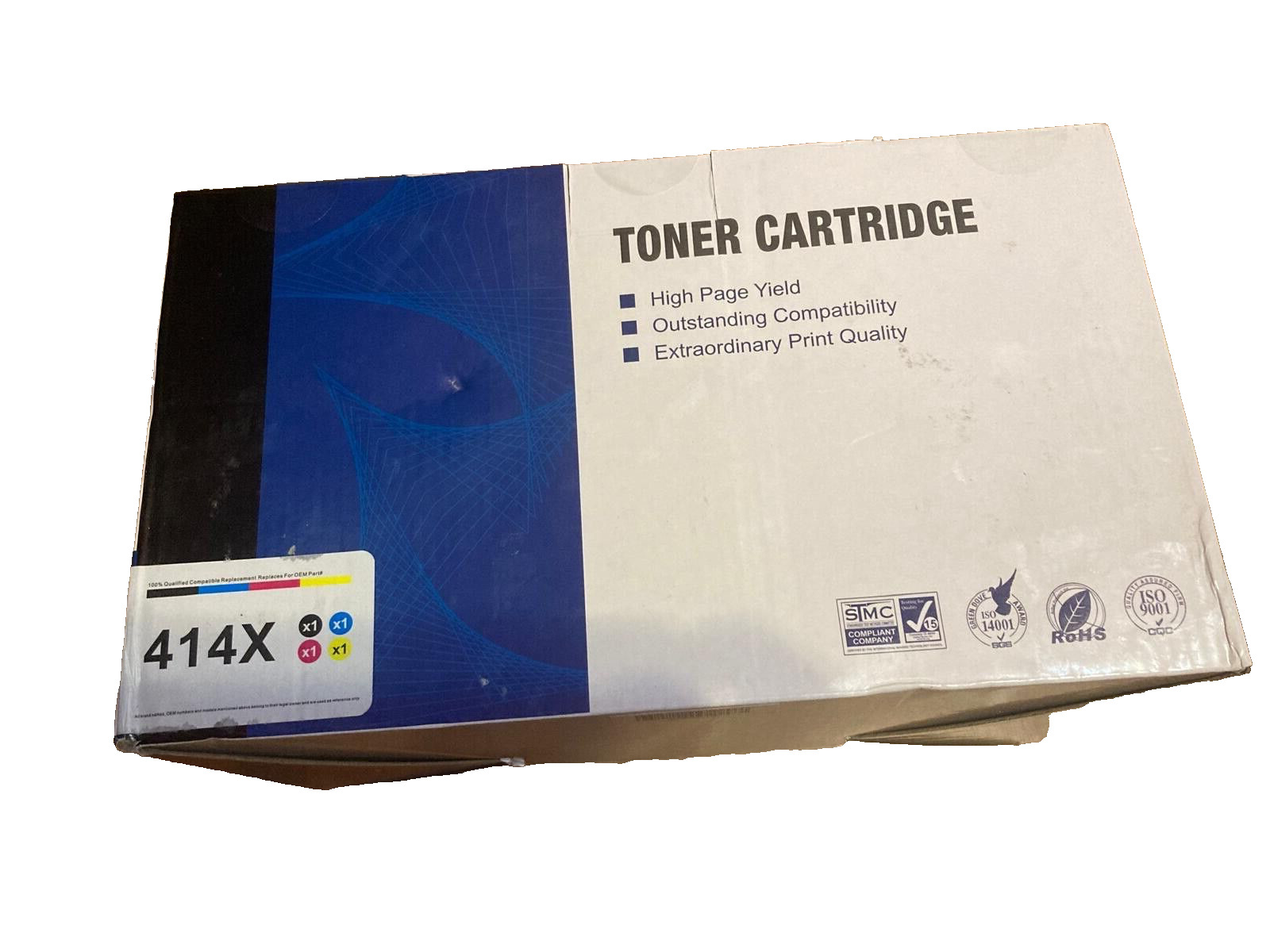 PALMTREE 414X W2020X Toner Replacement for HP 414X Toner Cartridges 4 Pack High