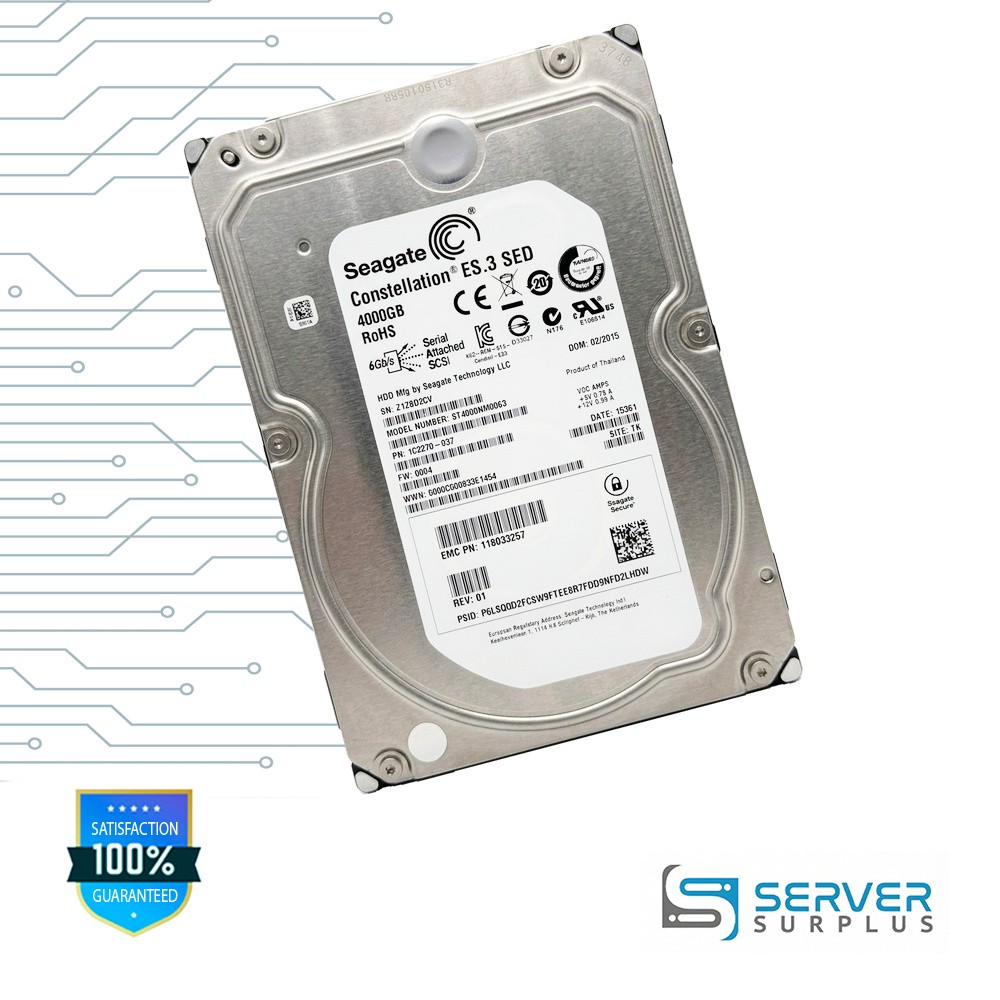 EMC Constellation ES.3 4TB SAS 6Gb/s 3.5-Inch Enterprise HDD | 118033257 | ST400
