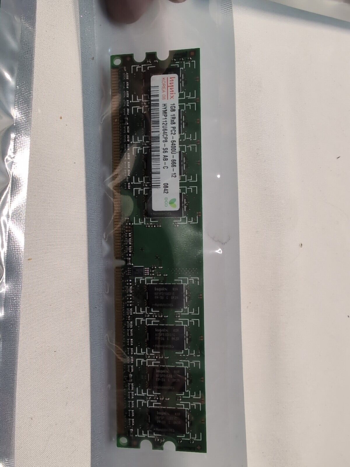 2GB 2x1GB PC2-6400 DELL SNPXG700C/1G DDR2-800 HYNIX HYMP112U64CP8-S6 AB-C 