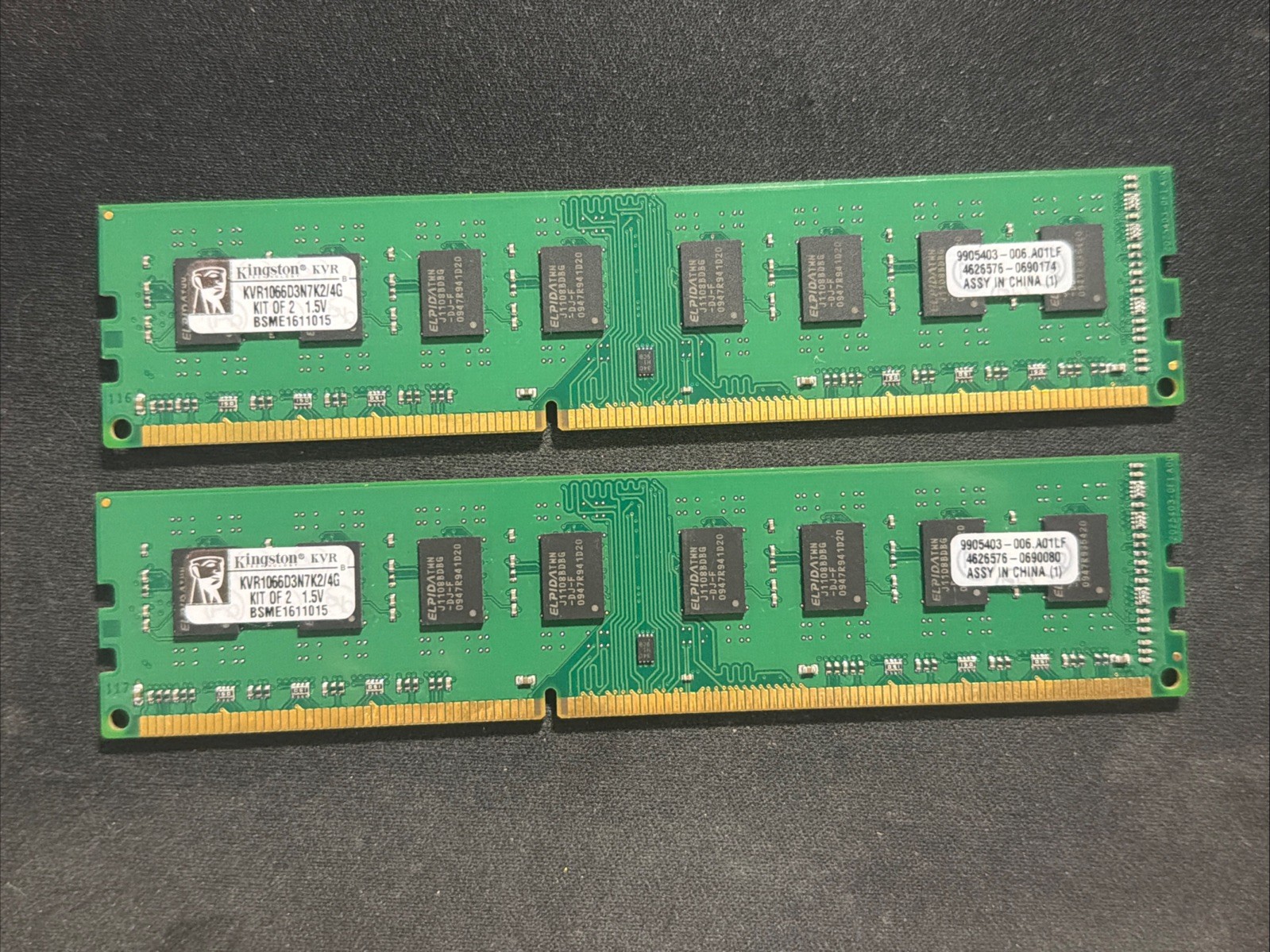 Kingston KVR1066D3N7K2/4G 4GB Kit 2x2 GB DDR3 1066 PC3-8500 Desktop RAM