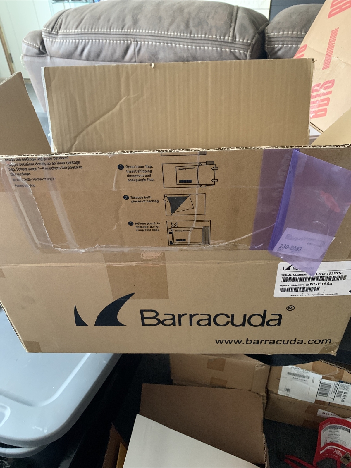  BRAND NEW BNGF180a - Barracuda NextGen Firewall F180 W/ BOX AND ACCESSORY