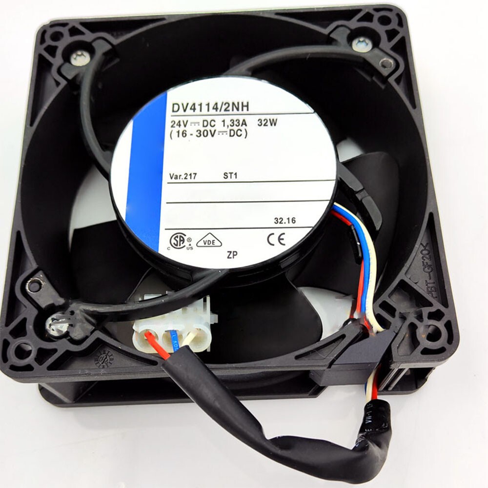 DV4114/2NH 3-wire Cooling Fan 120x120x38mm 24VDC 1.33A 32W