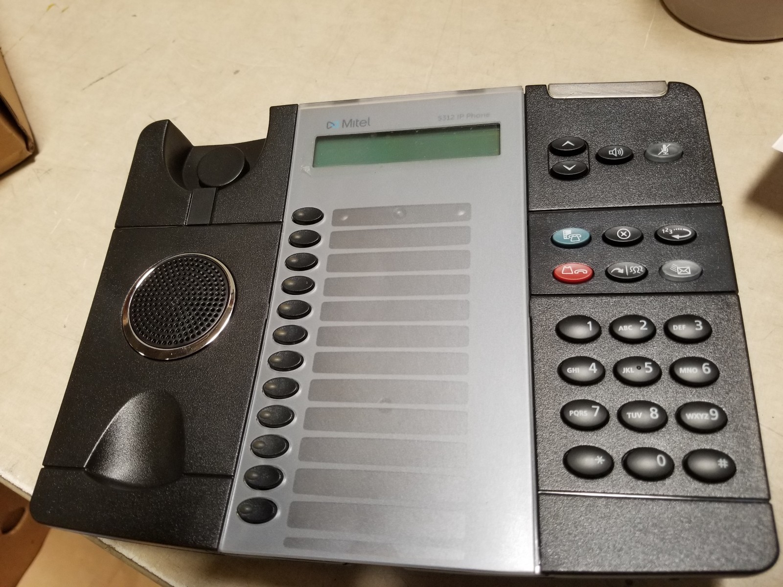 Mitel 5312 IP Backlit Phone Black- No handset or cords 
