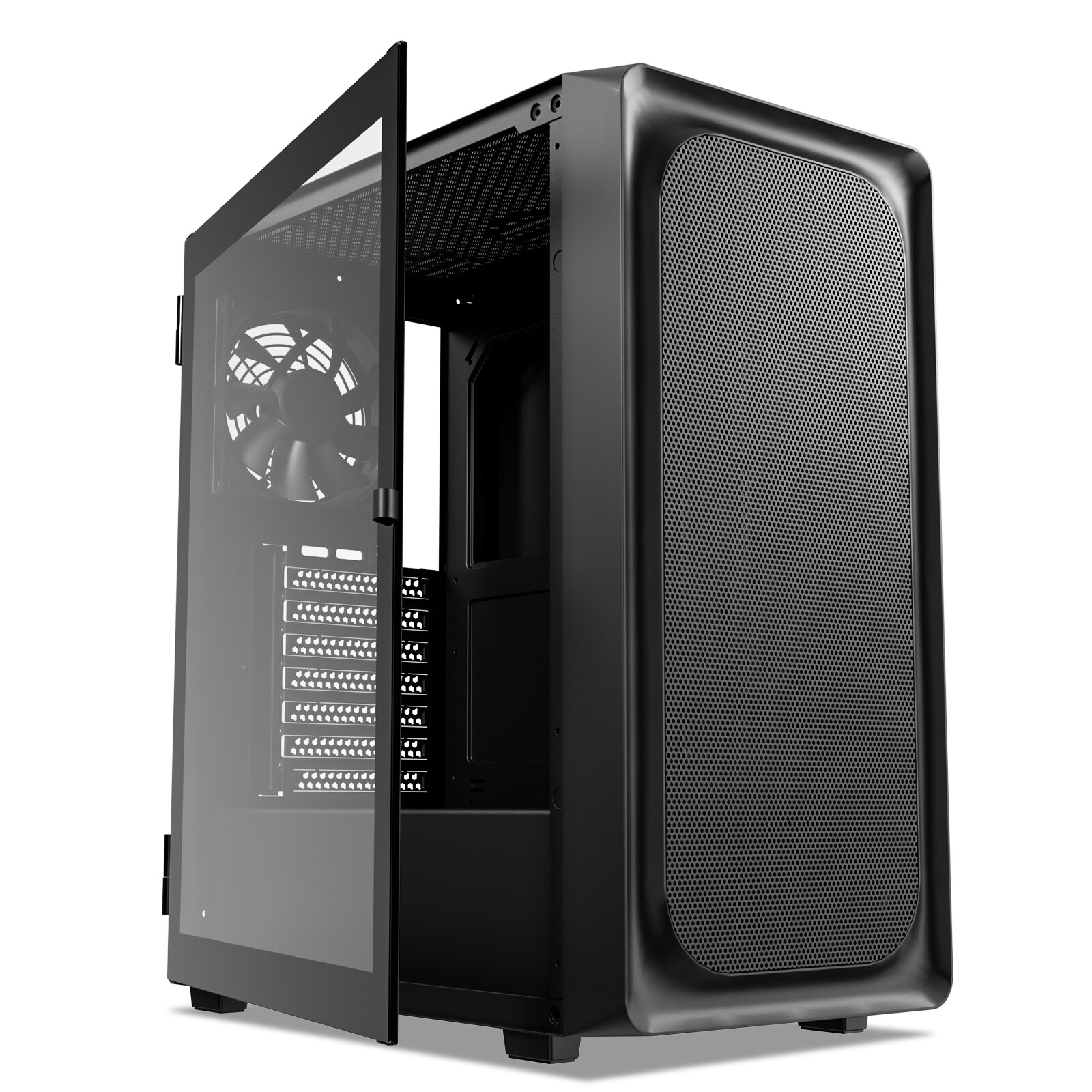DARKROCK EC2 Black ATX Mid Tower PC Case Supports 40 Graphics Cards