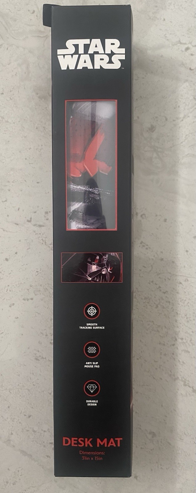 Star Wars Darth Vader Gaming Desk Mat Mouse Pad 31 x 15 In New