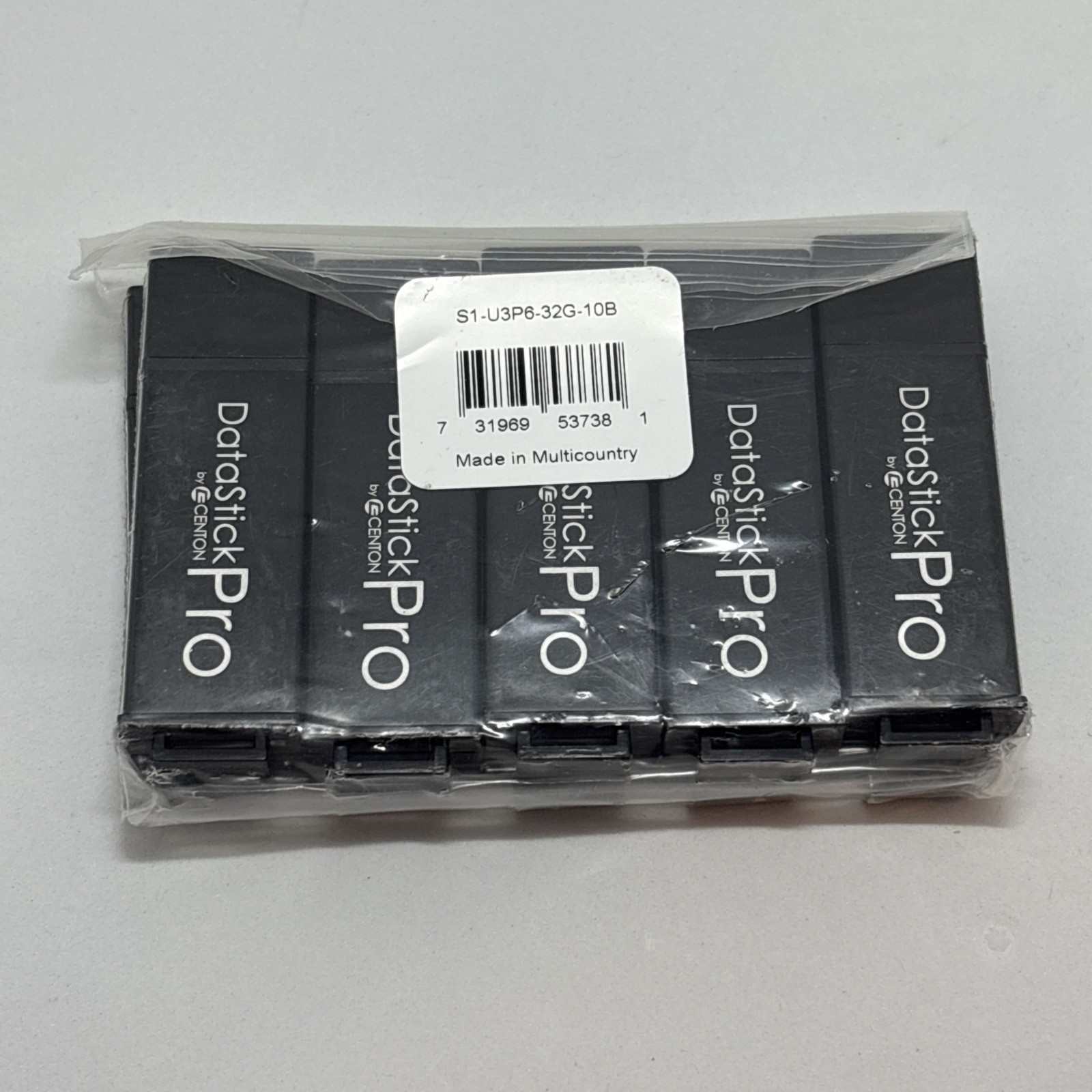 Centon ValuePack USB 3.0 Datastick Pro (Black), 32GB, 10 Pack