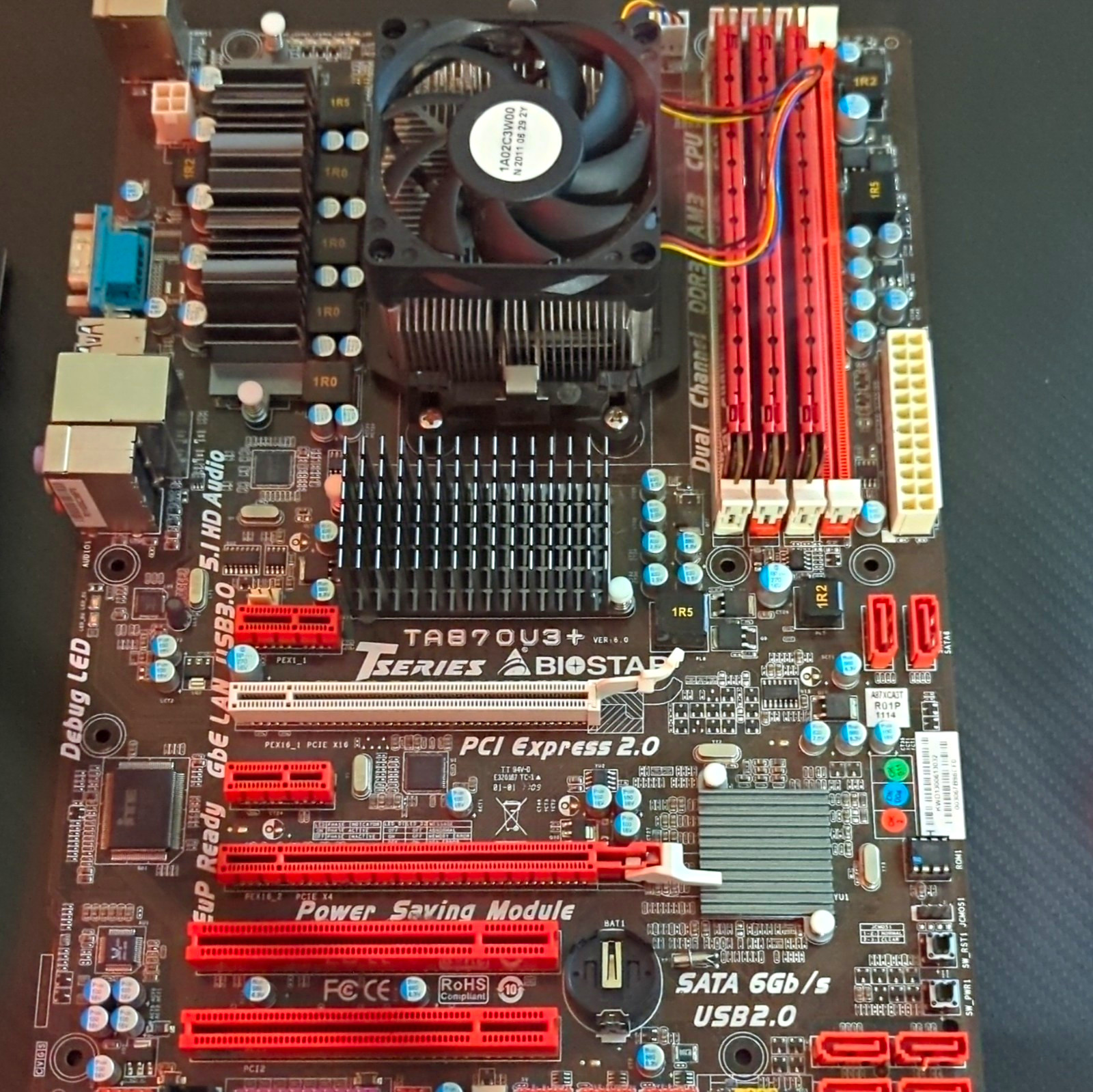 BIOSTAR TA870U3+ AMD Athlon II + DDR3 RAM + GTX 750 Ti Retro PC Bundle – 4 Parts
