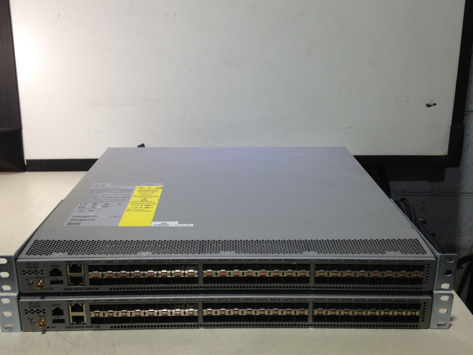 2X:  CISCO NEXUS N3K-C3548P-10G 3548 48-PORT 10GbE SFP+ MANAGED ETHERNET SWITCH