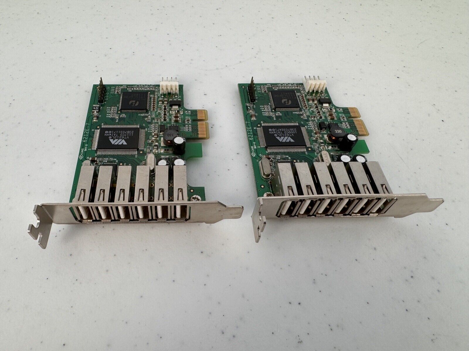 LOT OF 2 PEXUSB7LP STARTECH 7 PORT PCI EXPRESS HIGH SPEED USB 2.0 ADAPTER CARD