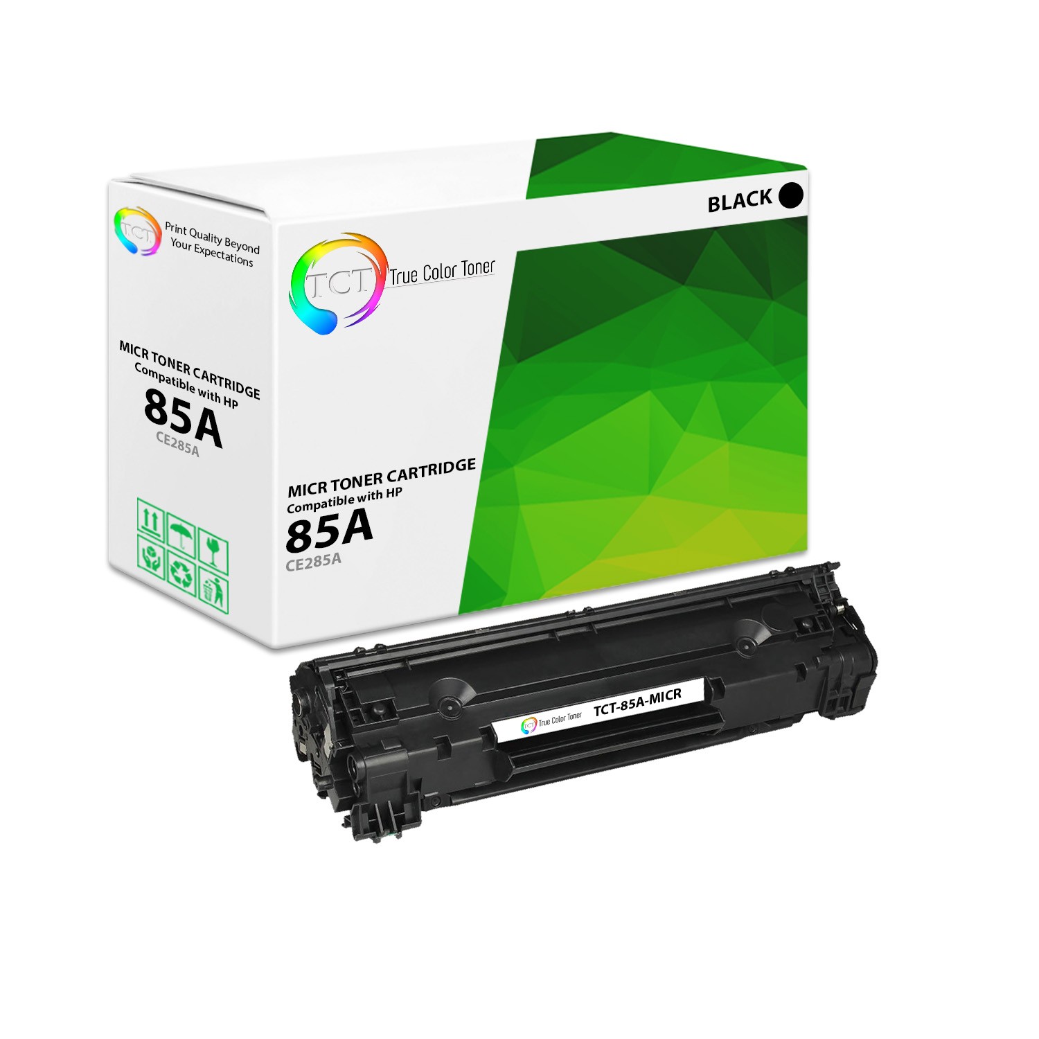 TCT Premium 85A CE285A Black MICR for HP P1102, M1212NF MFP Compatible Toner