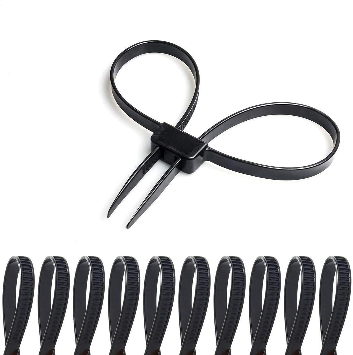 Flexible Double Locking Handcuffs 10 PCS Zip Tie Restraints Coitak Cuffs