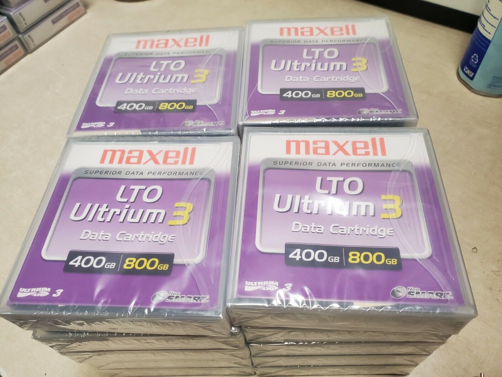 LOT OF 20 MAXELL LTO-3 ULTRIUM 400 800 GB LTO3 DATA CARTRIDGE 183900 - NEW