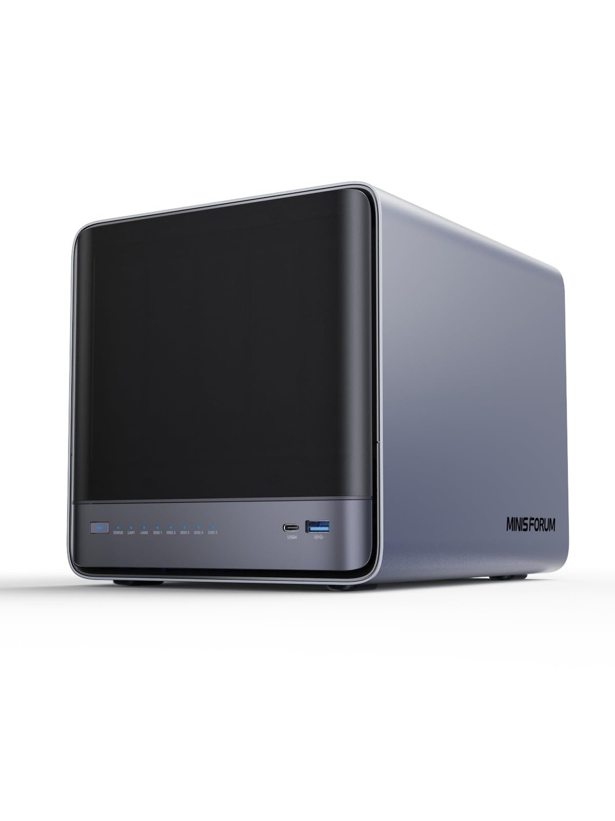 MINISFORUM N5 Air 5-Bay Desktop NAS, AMD Ryzen 7 255(8C/16T) CPU, Barebone, 6...