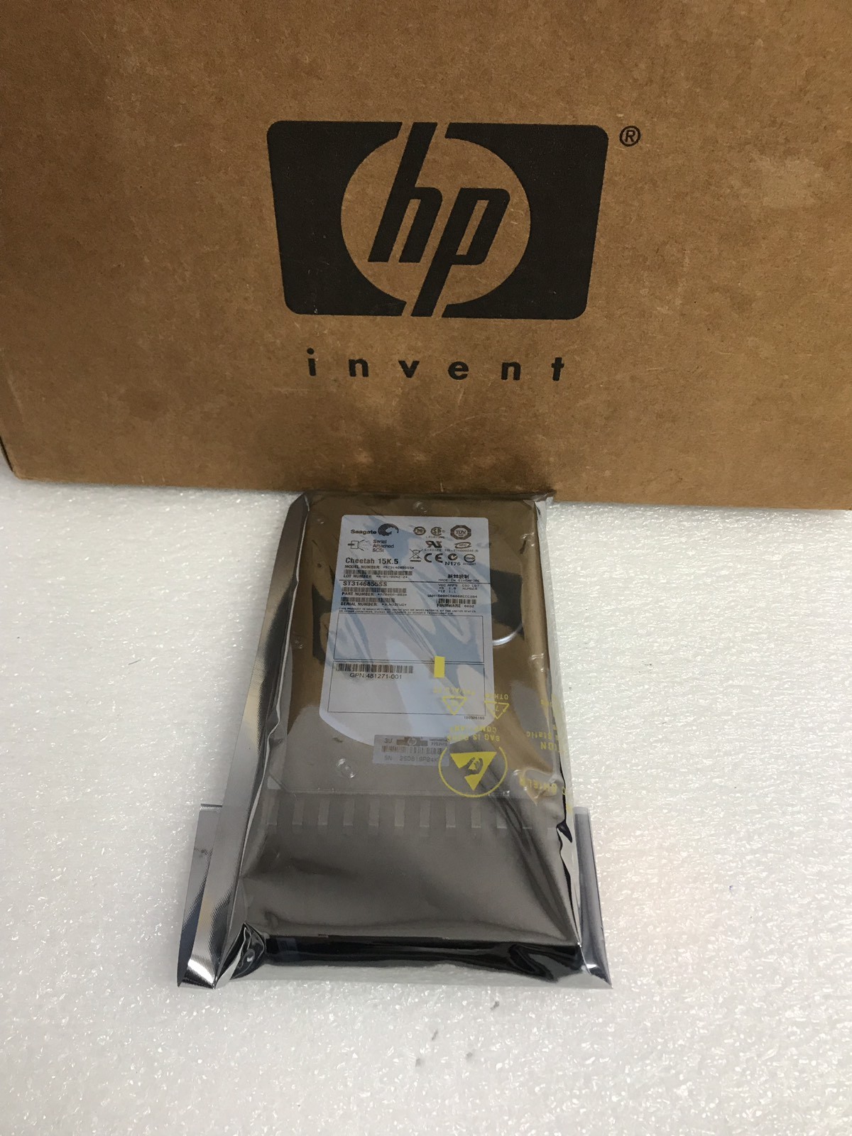 HP AJ735A 480937-001 146GB 3G 15K 3.5" SAS DUAL PORT HARD DRIVE 481271-001