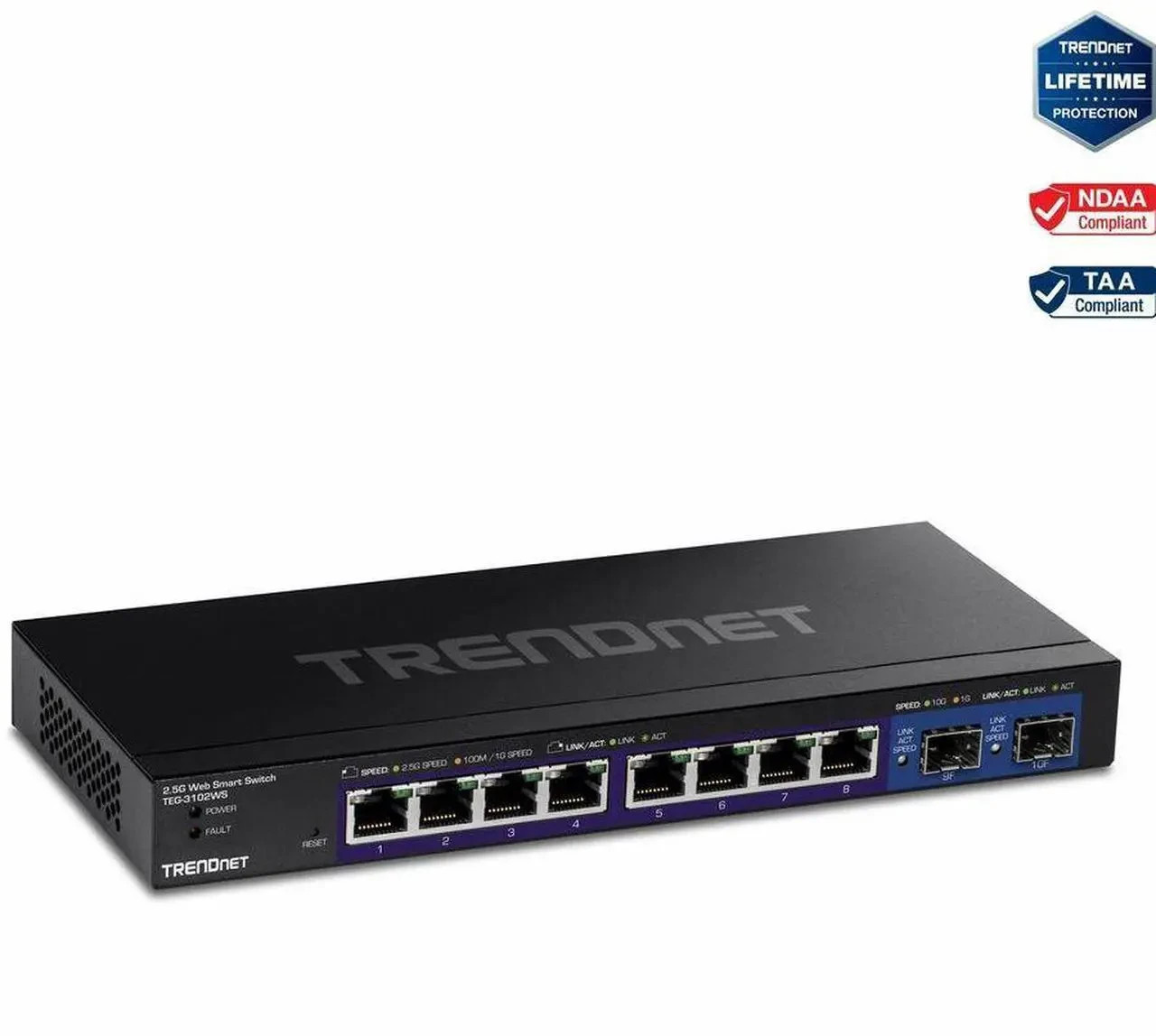 TRENDnet  10-Port Multi-Gig Web Smart Switch Model TEG-3102WS