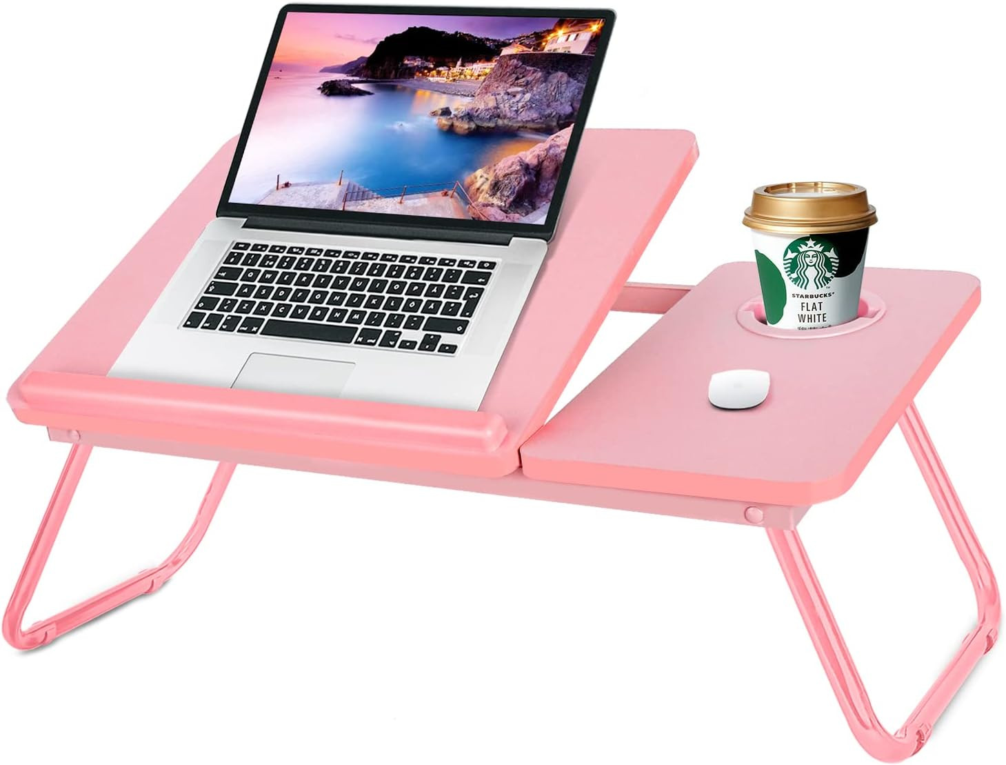 Laptop Bed Desk for Couch, 5-Angle Adjustable Laptop Bed Table for Adults | Fold