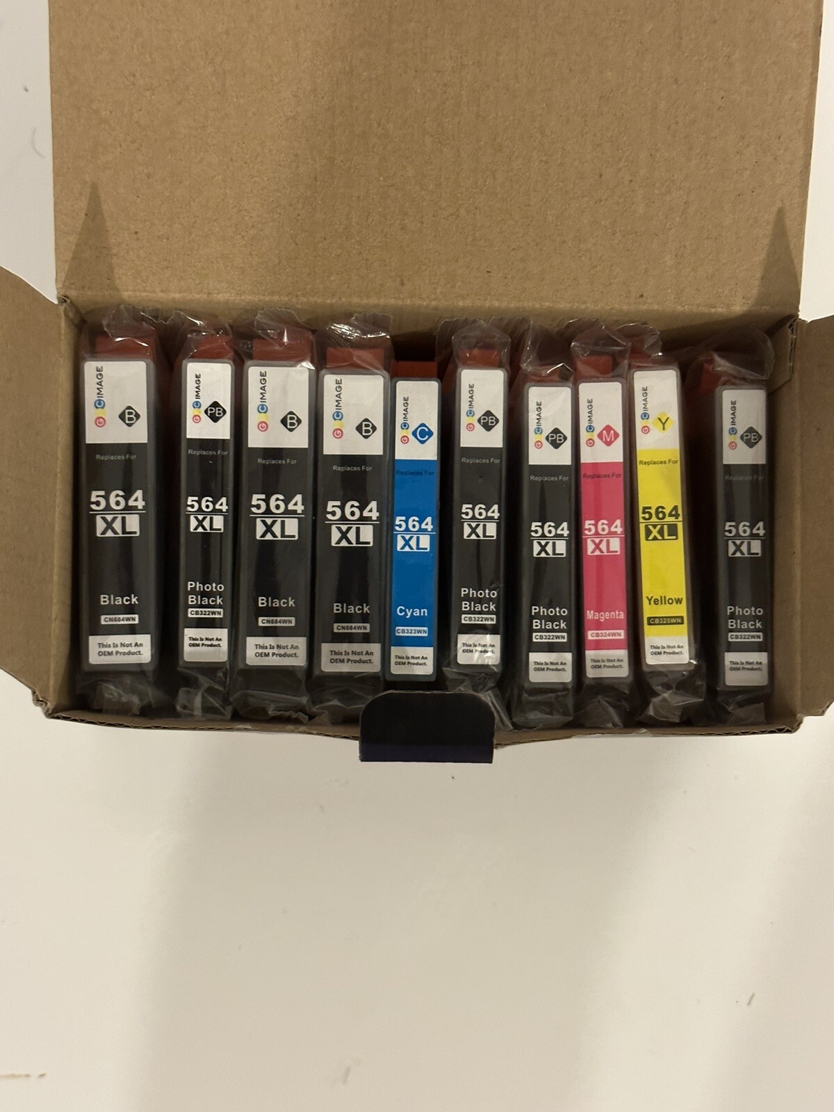 GPC Image 8PK High Yeild Ink Cartridges For HP 564XL Black Cyan Magenta Yellow