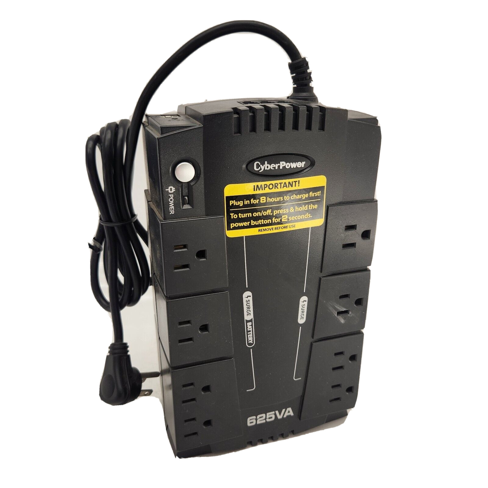 CyberPower CP625HG 625VA/375W 8 Outlets Battery Back-Up System | Untested