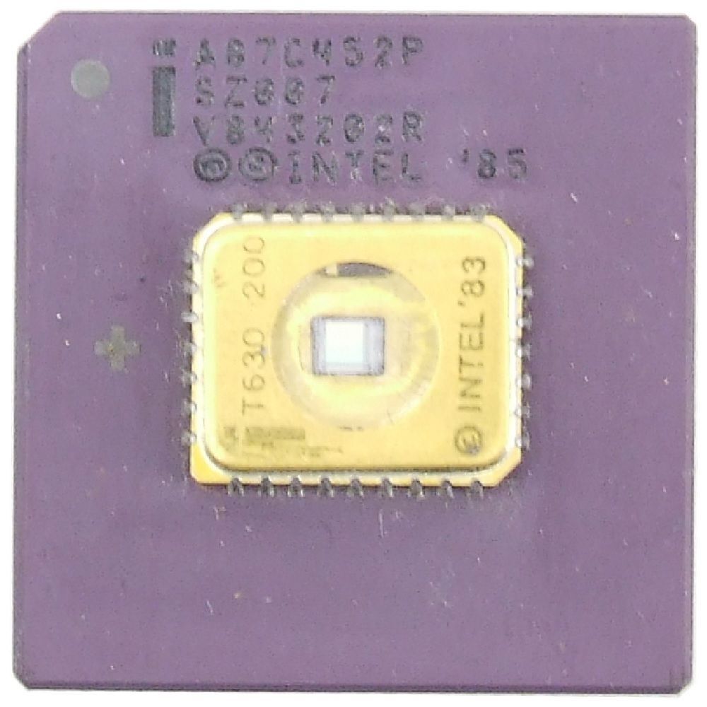 Intel SZ687 A87C452P CPU MCU EPROM Ceramic PGA Rare Vintage Processor Chip Retro