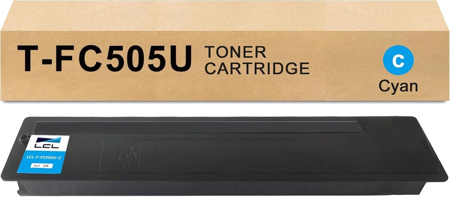LCL T-FC505U T-FC505U-C T-FC505UC Cyan High Yield Toner Cartridge for Toshiba