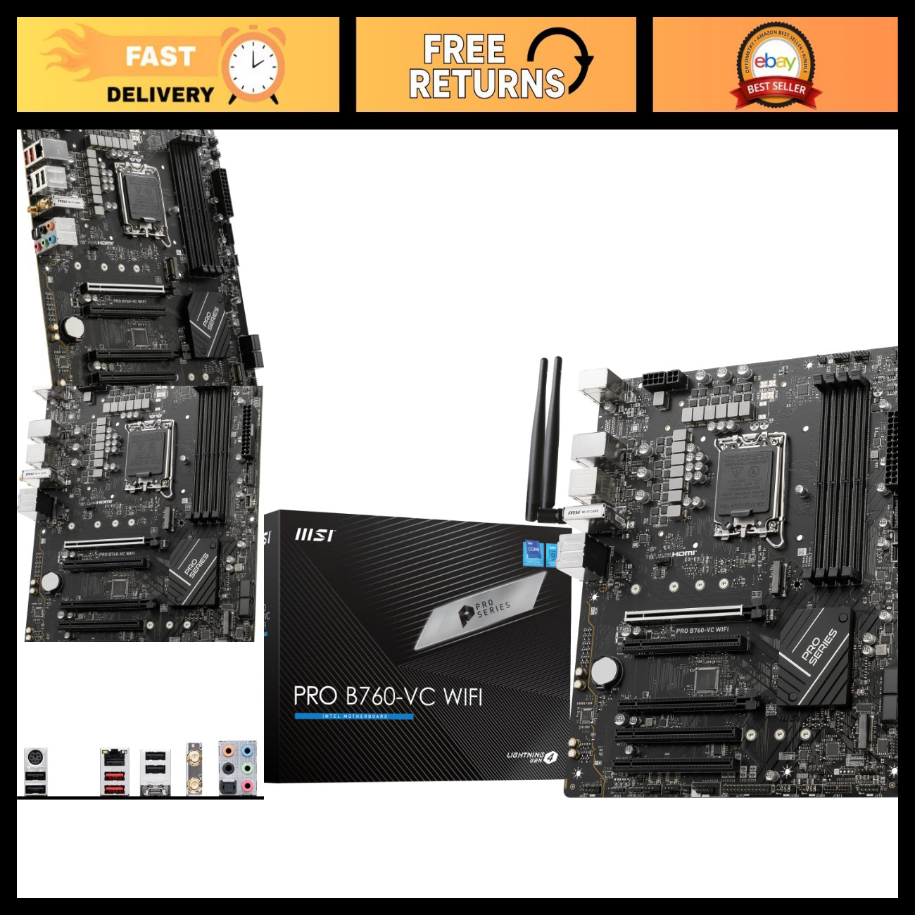 ATX Motherboard for 12th/13th Gen Intel, LGA 1700, DDR5, Wi-Fi 5, PCIe 4.0, M.2